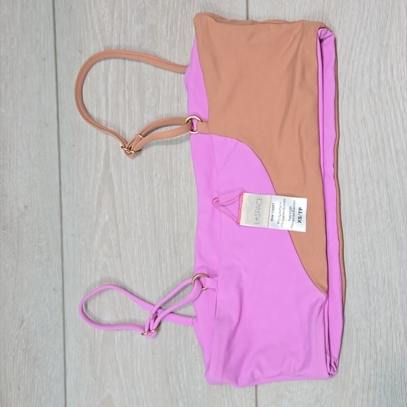 NEW L Space Women Colorblock Swim Bra sz XS - Picture 5 of 5